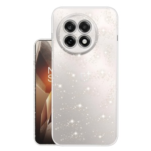 Husa pentru OnePlus 13R, SKYDDAR INNOVATION, Shine, din Silicon TPU cu Sclipici, Design Elegant si Ultra Subtire, Transparenta, set cu sticker