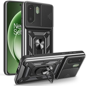Husa pentru OnePlus 15R, SKYDDAR INNOVATION, CamShield, Inel magnetic, set cu sticker, Negru