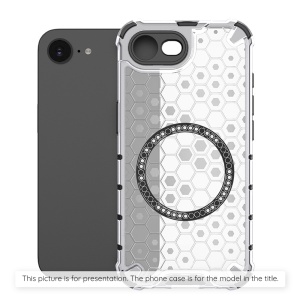 Husa pentru OnePlus Nord 4, SKYDDAR INNOVATION, HoneyComb Shield MagSafe, Alb, set cu sticker