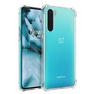 Husa pentru OnePlus Nord 5G , SKYDDAR INNOVATION, Shockproof Clear din Silicon Slim, Transparenta, set cu sticker