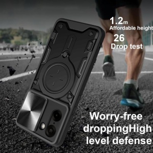 Husa pentru OnePlus Nord CE5, SKYDDAR INNOVATION, CamGuard Pro, Inel Magnetic, Protectie Camera, set cu sticker, Negru - Img 3