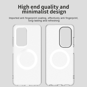 Husa pentru Oppo A5 4G, MagSafe, Antisoc, set cu sticker, CandyCase, Alb - Img 6