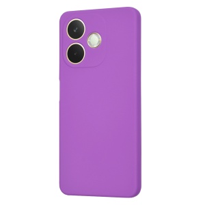 Husa pentru Oppo A5 Pro 5G, SKYDDAR INNOVATION, din Silicon Catifelat, SoftElegance , Mov, set cu sticker - Img 3