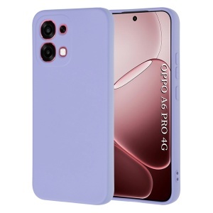Husa pentru Oppo A6 Pro din Silicon Catifelat, Antisoc, set cu sticker, SoftElegance, Violet