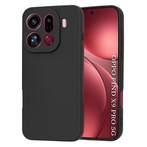 Husa pentru Oppo Find X9 Pro, SKYDDAR INNOVATION, din Silicon Catifelat, SoftElegance, set cu sticker, Negru