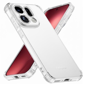 Husa pentru Oppo Find X9 Pro, SKYDDAR INNOVATION, Shockproof Clear Silicone, Silicon Slim, set cu sticker, Transparenta - Img 1