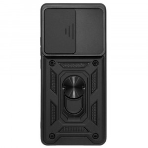 Husa pentru Oppo Reno10 cu inel magnetic, Skyddar CamShield - Negru - Img 3