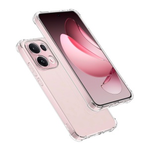 Husa pentru Oppo Reno13 Pro , SKYDDAR INNOVATION, Shockproof Clear din Silicon Slim, Transparenta, set cu sticker