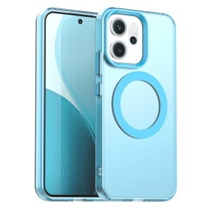 Husa pentru Oppo Reno14, MagSafe, Antisoc, set cu sticker, CandyCase, Albastru