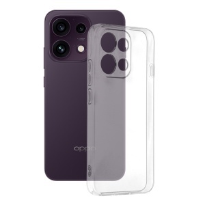Husa pentru Oppo Reno16 F;Oppo Reno16 FS din silicon transparent, set cu sticker, Clear Silicone, Transparenta