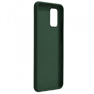 Husa pentru Samsung Galaxy A03S din Silicon Catifelat, Protectie Premium, Antisoc, set cu sticker, soft edge, Verde - Img 4