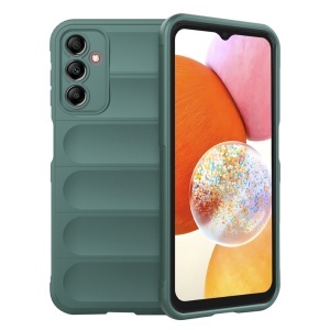 Husa pentru Samsung Galaxy A14 5G / Galaxy A14 4G, SKYDDAR INNOVATION, Magic Shield, din Silicon Mat, set cu sticker, Verde