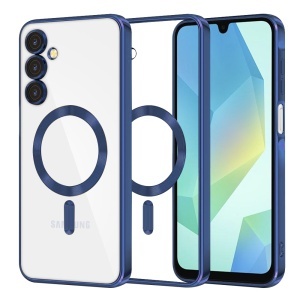 Husa pentru Samsung Galaxy A17 5G, SKYDDAR INNOVATION, Luxury Shield Magsafe, Protectie Antisoc, set cu sticker, Albastru