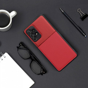 Husa pentru Samsung Galaxy A22 5G din silicon, anti soc, flexibila, set cu sticker, Noble, Rosu - Img 2