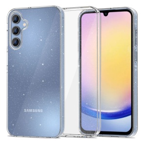 Husa pentru Samsung Galaxy A25 5G din Silicon TPU cu Sclipici, Design Elegant si Ultra Subtire, SKDR Shine - Transparenta