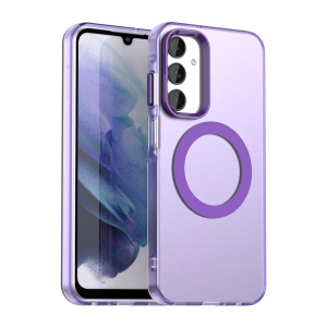 Husa pentru Samsung Galaxy A25 5G, MagSafe, Antisoc, set cu sticker, CandyCase, Mov