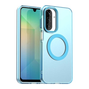 Husa pentru Samsung Galaxy A26 5G, MagSafe, Antisoc, set cu sticker, CandyCase, Albastru