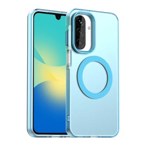 Husa pentru Samsung Galaxy A27 5G, MagSafe, Antisoc, set cu sticker, CandyCase, Albastru
