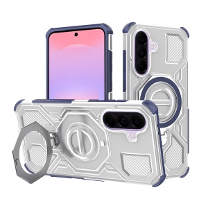 Husa pentru Samsung Galaxy A37 5G, Antisoc, SKYDDAR INOVATION, Carbon Shield PRO, Magsafe, set cu sticker, Albastru