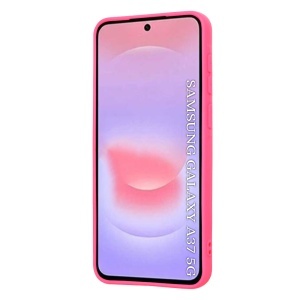 Husa pentru Samsung Galaxy A37 5G, SKYDDAR INNOVATION, din Silicon Catifelat, SoftElegance, set cu sticker, Fucsia - Img 2