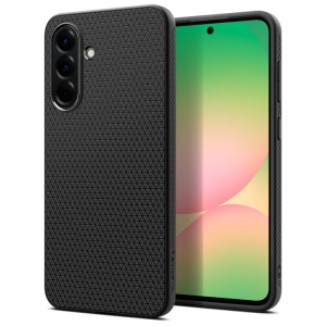 Husa pentru Samsung Galaxy A56 5G flexibila, Spigen Liquid Air, Negru