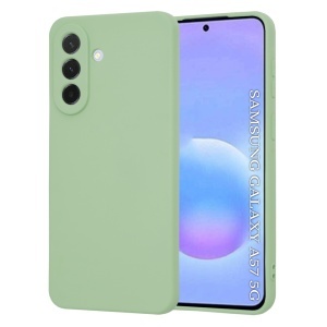 Husa pentru Samsung Galaxy A57 5G, SKYDDAR INNOVATION, din Silicon Catifelat, SoftElegance, set cu sticker, Verde deschis