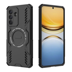 Husa pentru Samsung Galaxy A57 5G, SKYDDAR INOVATION, ArmorMag, Magsafe, set cu sticker, Negru