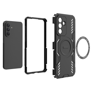 Husa pentru Samsung Galaxy A57 5G, SKYDDAR INOVATION, ArmorMag, Magsafe, set cu sticker, Negru - Img 4
