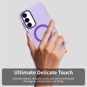 Husa pentru Samsung Galaxy S25 FE, Antisoc, Magsafe, set cu sticker, CandyCase, Mov - Img 6