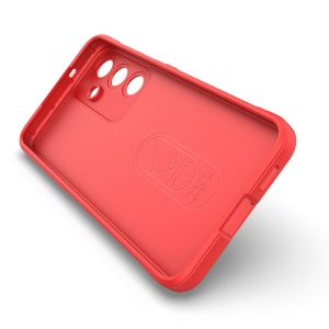 Husa pentru Samsung Galaxy S25 FE din Silicon Mat, set cu sticker, Magic Shield, Rosu - Img 3