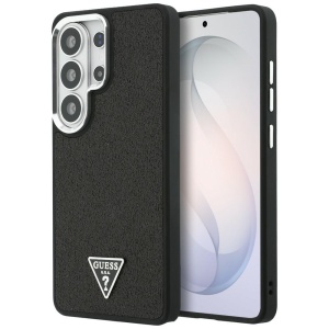Husa pentru Samsung Galaxy S26 Ultra, Glitter Triangle Logo MagSafe, Guess, Negru