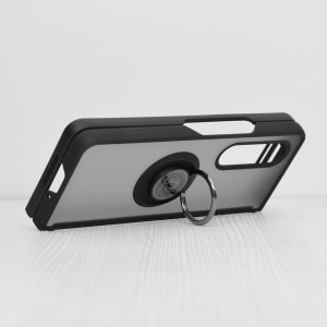 Husa pentru Samsung Galaxy Z Fold3 5G, SKYDDAR INNOVATION, Glinth cu Inel Rotativ 360° Magnetic, Negru, set cu sticker - Img 11