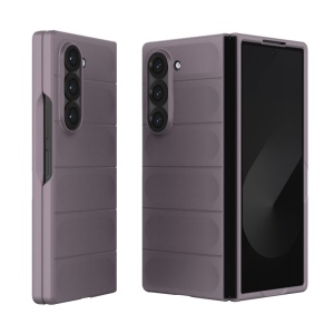 Husa pentru Samsung Galaxy Z Fold6, SKYDDAR INNOVATION, Magic Shield, din Silicon Mat, set cu sticker, Mov