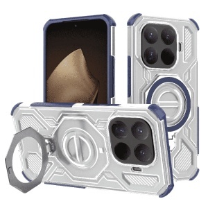 Husa pentru Xiaomi 15T Pro, Antisoc, SKYDDAR INOVATION, Carbon Shield PRO, Magsafe, set cu sticker, Albastru