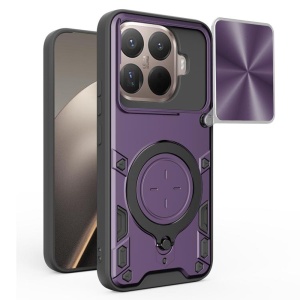 Husa pentru Xiaomi 15T Pro, SKYDDAR INNOVATION, CamGuard Pro, Inel Magnetic, Protectie Camera, set cu sticker, Mov