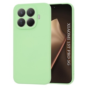 Husa pentru Xiaomi 15T Pro, SKYDDAR INNOVATION, din Silicon Catifelat, SoftElegance, set cu sticker, Verde deschis