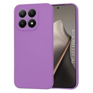 Husa pentru Xiaomi 15T, SKYDDAR INNOVATION, din Silicon Catifelat, SoftElegance, set cu sticker, Mov