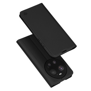 Husa pentru Xiaomi 17 Ultra, SKYDDAR INNOVATION, Magskin Book, tip Carte cu Portofel Interior, set cu sticker, Negru