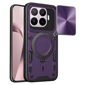 Husa pentru Xiaomi 17T, Inel Magnetic, Protectie Camera, set cu sticker, CamGuard Pro, Mov