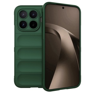 Husa pentru Xiaomi 17T Pro din Silicon Mat, Antisoc, set cu sticker, Magic Shield, Verde