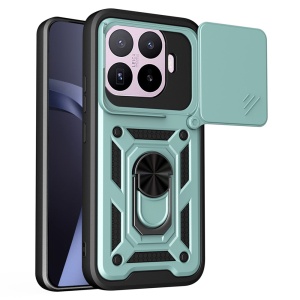 Husa pentru Xiaomi 17T Pro, protectie camere, Inel magnetic, set cu sticker, CamShield, Verde