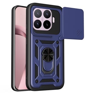 Husa pentru Xiaomi 17T, protectie camere, Inel magnetic, set cu sticker, CamShield, Albastru