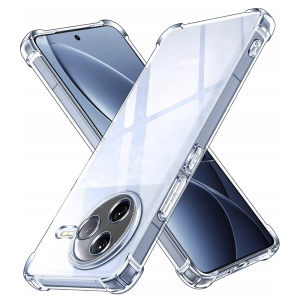 Husa pentru Xiaomi Poco F7 Pro, SKYDDAR INNOVATION, Shockproof Clear Silicone, Slim Silicon, Transparenta, set cu sticker - Img 1