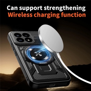Husa pentru Xiaomi Poco F8 Pro, Inel Magnetic, Antisoc, set cu sticker, RuggedCam, Albastru - Img 3