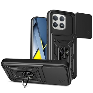 Husa pentru Xiaomi Poco F8 Pro, SKYDDAR INNOVATION, CamShield, Inel magnetic, set cu sticker, Negru