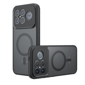 Husa pentru Xiaomi Poco F8 Ultra MagSafe, Antisoc, Finisaje Premium, PureFrost, set cu sticker, Negru frost
