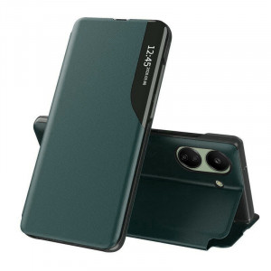 Husa pentru Xiaomi Redmi 13C 4G / Poco C65 tip carte, Skyddar Eco View Leather - Verde - Img 1