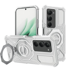 Husa pentru Xiaomi Redmi 15 5G / Redmi 15 4G, Antisoc, SKYDDAR INOVATION, Carbon Shield PRO, Magsafe, set cu sticker, Alb