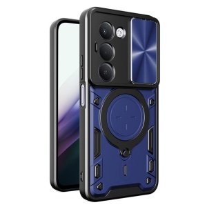 Husa pentru Xiaomi Redmi 15 5G / Redmi 15 4G, SKYDDAR INNOVATION, CamGuard Pro, Inel Magnetic, Protectie Camera, set cu sticker, Albastru
