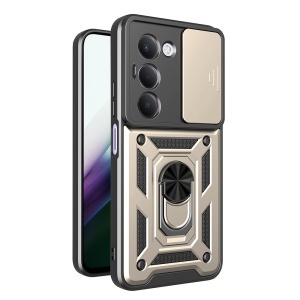 Husa pentru Xiaomi Redmi 15 5G / Redmi 15 4G, SKYDDAR INNOVATION, CamShield, Inel magnetic, set cu sticker, Auriu